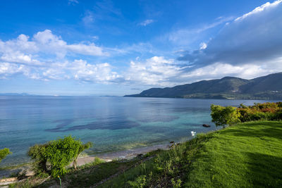 Scenic view of sea against sky