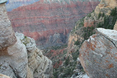 Rock formations on mountain