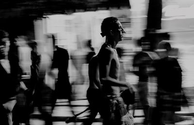 People standing in shopping mall