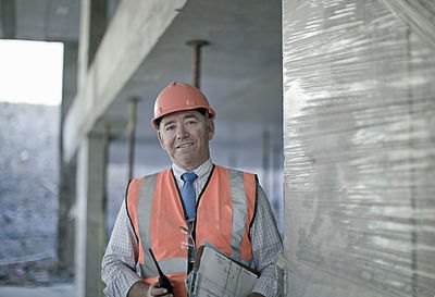 Man working at construction site