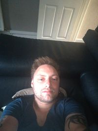 Portrait of man at home