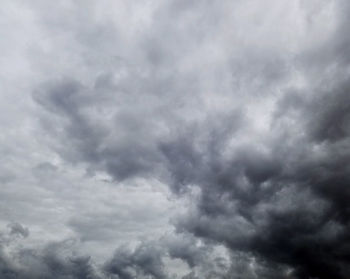 Low angle view of storm clouds in sky