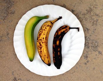 High angle view of food in plate