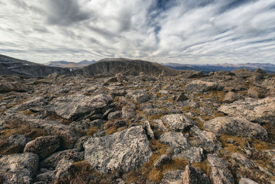 Landscape in the rocky mountains, colorado