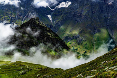 Scenic view and clouds