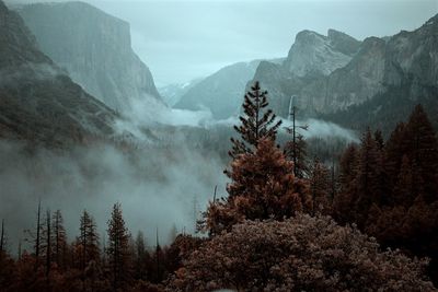 Scenic view of yosemite national park