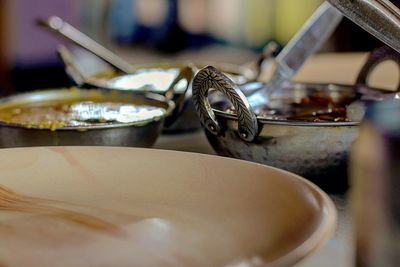 Close-up of faucet