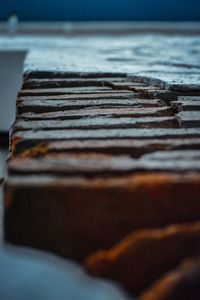 Close-up of bread on table