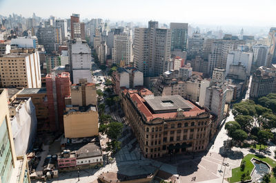 High angle view of cityscape