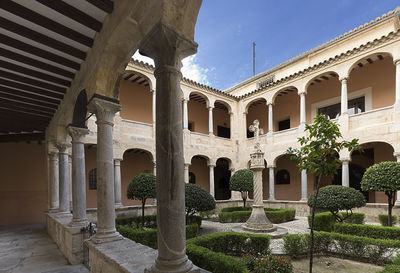 Cloister of the cathedral of orihuela in the province of alicante, spain.