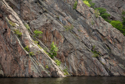 Rock formations by sea