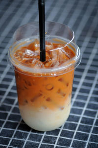 Close-up of drink on table