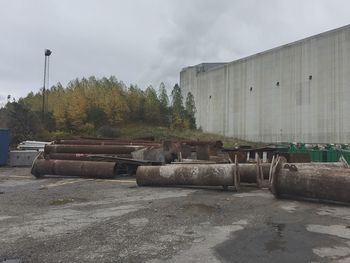 Car on road against sky