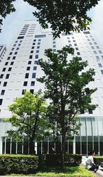 Low angle view of buildings in city