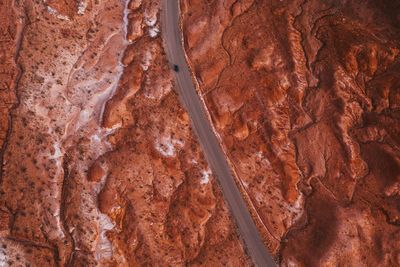 High angle view of bread on land