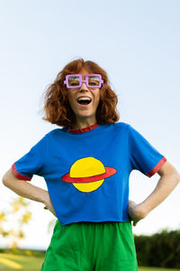 Portrait of a smiling young woman