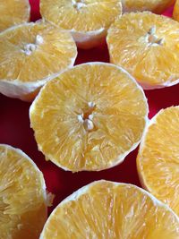 Full frame shot of lemon slices