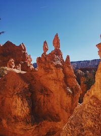 View of rock formations