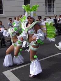 Full length of woman dancing