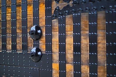 Close-up of metal grate