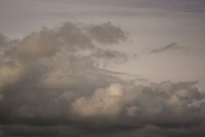 Low angle view of cloudy sky