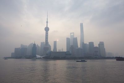 City skyline against sky