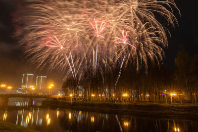 Festive salute in honor of the victory day, 09.05.2021, ivanovo, ivanovo region, russia.