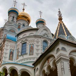 Low angle view of cathedral