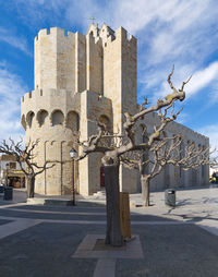 Sculpture of historic building against sky