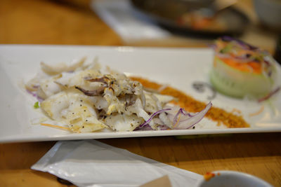 Food served in plate