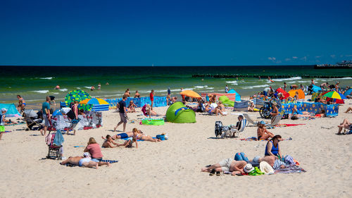 Group of people on beach