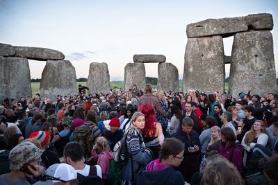 Group of people in the background