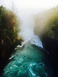 River flowing through rocks