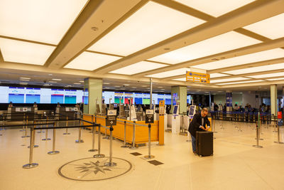 People waiting at airport