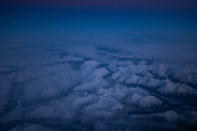 Aerial view of cloudscape