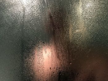 Full frame shot of wet window