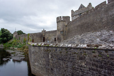 View of fort against cloudy sky