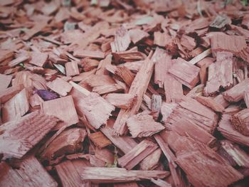 Detail shot of firewood