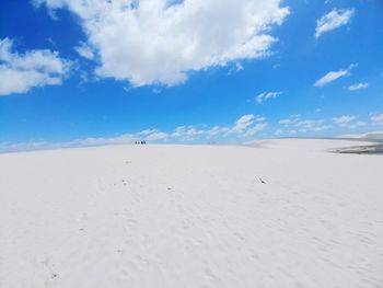 Scenic view of desert against sky