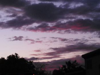 Low angle view of cloudy sky