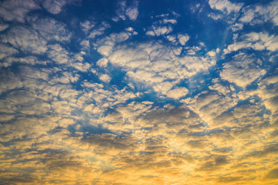 Low angle view of clouds in sky