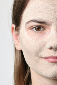 Close-up portrait of young woman