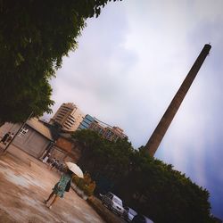 Low angle view of cloudy sky