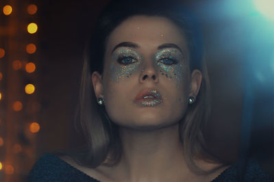 Close-up of young woman