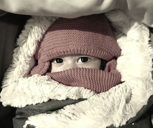 Close-up portrait of boy