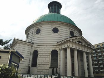 Low angle view of built structure against the sky