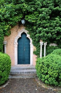 Entrance of building