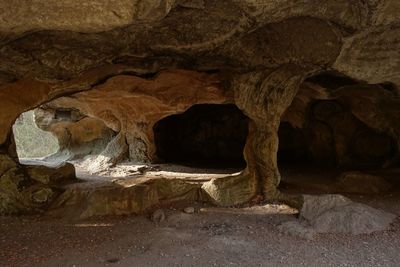 Rock formation in cave