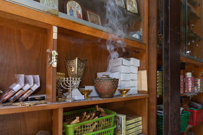 Interior of restaurant