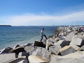 Scenic view of sea against sky